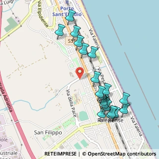 Mappa Via del Palo, 63821 Porto Sant'Elpidio FM, Italia (0.5455)