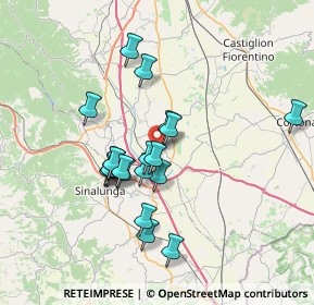 Mappa Strada Provinciale 13 Cassia, 52045 Foiano della Chiana AR, Italia (6.2965)