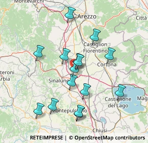 Mappa SP 13 Cassia, 52045 Foiano della Chiana AR, Italia (14.22533)