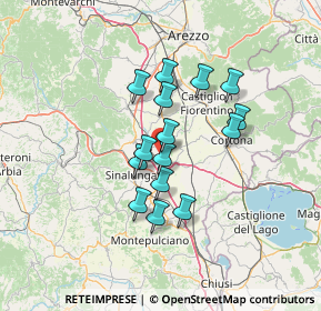 Mappa Strada Provinciale 13 Cassia, 52045 Foiano della Chiana AR, Italia (10.78933)