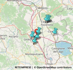 Mappa Strada Provinciale 13 Cassia, 52045 Foiano della Chiana AR, Italia (9.53455)