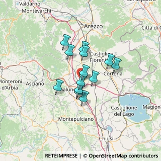 Mappa SP 13 Cassia, 52045 Foiano della Chiana AR, Italia (9.53385)