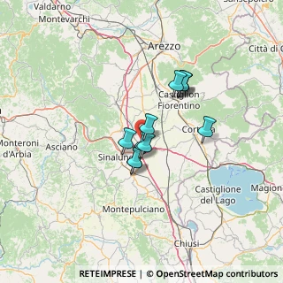 Mappa SP 13 Cassia, 52045 Foiano della Chiana AR, Italia (9.53455)
