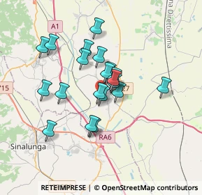 Mappa Strada Provinciale 13 Cassia, 52045 Foiano della Chiana AR, Italia (2.853)