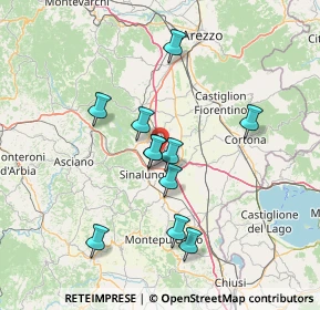 Mappa A1 - Autostrada del Sole, 52045 Foiano della Chiana AR, Italia (12.94909)