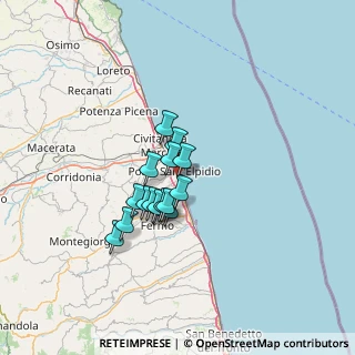 Mappa Via Asiago, 63821 Porto Sant'Elpidio FM, Italia (9.42875)