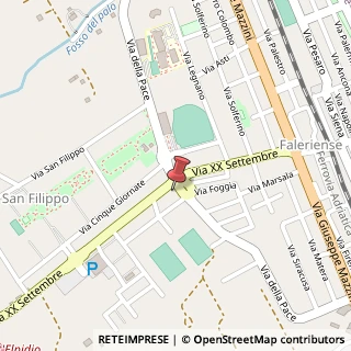 Mappa Via XX Settembre, 115, 63821 Porto Sant'Elpidio, Fermo (Marche)