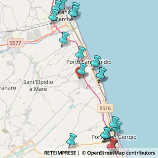 Mappa Via del Consorzio C.A.R., 63821 Porto Sant'Elpidio FM, Italia (6.0585)