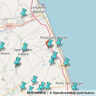 Mappa Via del Consorzio C.A.R., 63821 Porto Sant'Elpidio FM, Italia (6.37353)