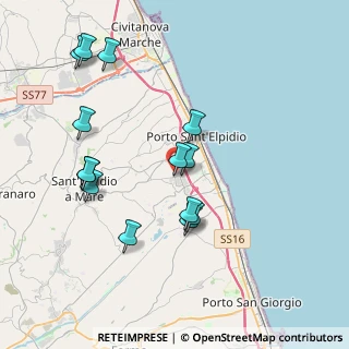 Mappa Via del Consorzio C.A.R., 63821 Porto Sant'Elpidio FM, Italia (4.05786)