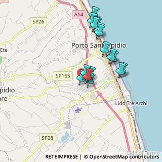 Mappa Via del Consorzio C.A.R., 63821 Porto Sant'Elpidio FM, Italia (1.73125)