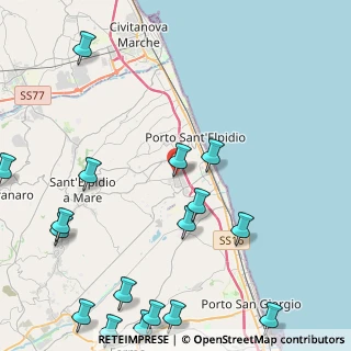 Mappa Via Dell`Agricoltura, 63821 Porto Sant'Elpidio FM, Italia (6.39176)
