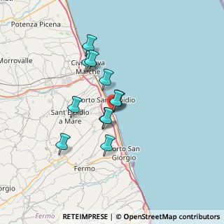 Mappa Via Torino, 63821 Porto Sant'Elpidio FM, Italia (5.42455)
