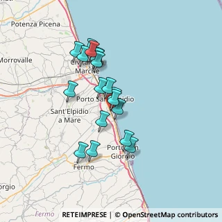 Mappa Via Torino, 63821 Porto Sant'Elpidio FM, Italia (6.05889)