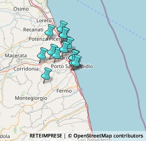 Mappa Via II Giugno, 63821 Porto Sant'Elpidio FM, Italia (9.30429)