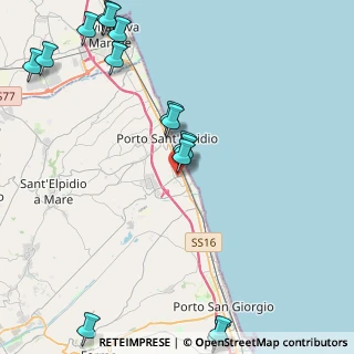 Mappa Via II Giugno, 63821 Porto Sant'Elpidio FM, Italia (5.84133)