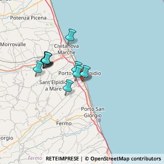 Mappa Via II Giugno, 63821 Porto Sant'Elpidio FM, Italia (6.48364)