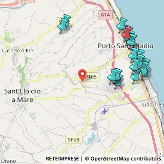 Mappa Raccordo Pinturetta, 63821 Porto Sant'Elpidio FM, Italia (2.787)