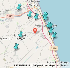 Mappa Raccordo Pinturetta, 63821 Porto Sant'Elpidio FM, Italia (4.025)