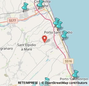 Mappa Raccordo Pinturetta, 63821 Porto Sant'Elpidio FM, Italia (6.67455)
