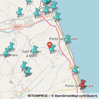 Mappa Raccordo Pinturetta, 63821 Porto Sant'Elpidio FM, Italia (6.5935)