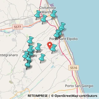 Mappa Raccordo Pinturetta, 63821 Porto Sant'Elpidio FM, Italia (3.81)