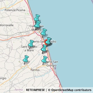 Mappa Via Venezia, 63821 Porto Sant'Elpidio FM, Italia (5.44727)