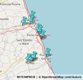 Mappa Via Venezia, 63821 Porto Sant'Elpidio FM, Italia (6.98545)