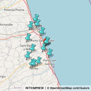 Mappa Via Modena, 63821 Porto Sant'Elpidio FM, Italia (6.52643)