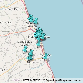 Mappa Via Modena, 63821 Porto Sant'Elpidio FM, Italia (5.20778)