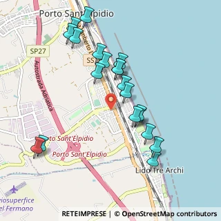 Mappa Via Marsala, 63821 Porto Sant'Elpidio FM, Italia (1.022)