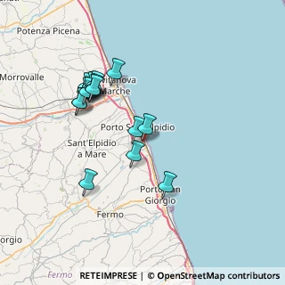 Mappa Via Marsala, 63821 Porto Sant'Elpidio FM, Italia (7.3575)