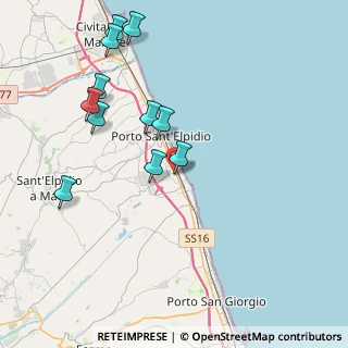 Mappa Via Marsala, 63821 Porto Sant'Elpidio FM, Italia (4.37091)