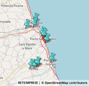 Mappa Via Alcide de Gasperi, 63821 Porto Sant'Elpidio FM, Italia (6.80727)