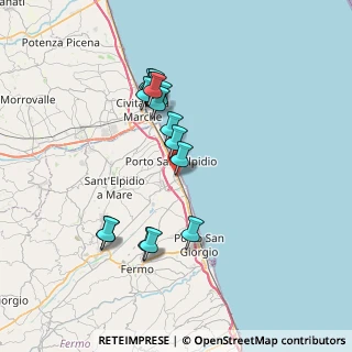 Mappa Via Alcide de Gasperi, 63821 Porto Sant'Elpidio FM, Italia (6.92875)