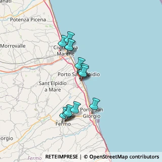 Mappa Via Alcide de Gasperi, 63821 Porto Sant'Elpidio FM, Italia (6.13429)