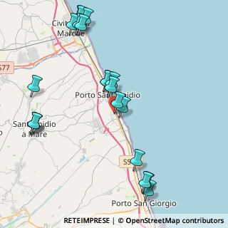 Mappa Via Alcide de Gasperi, 63821 Porto Sant'Elpidio FM, Italia (5.06)