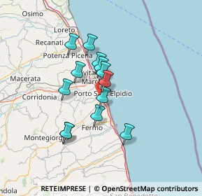 Mappa E55, 63821 Porto Sant'Elpidio FM, Italia (10.87154)