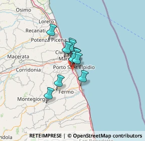 Mappa E55, 63821 Porto Sant'Elpidio FM, Italia (7.72182)