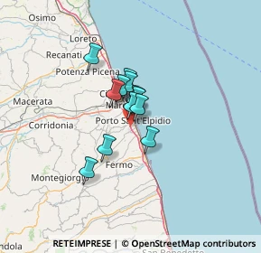 Mappa E55, 63821 Porto Sant'Elpidio FM, Italia (7.64583)