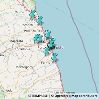 Mappa E55, 63821 Porto Sant'Elpidio FM, Italia (8.33273)
