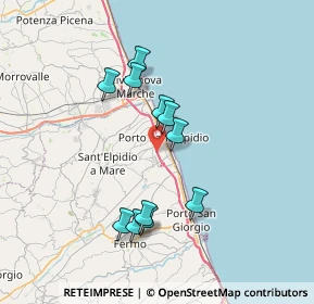 Mappa E55, 63821 Porto Sant'Elpidio FM, Italia (6.6)