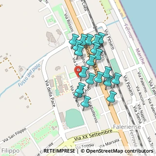 Mappa Via Solferino, 63821 Porto Sant'Elpidio FM, Italia (0.182)