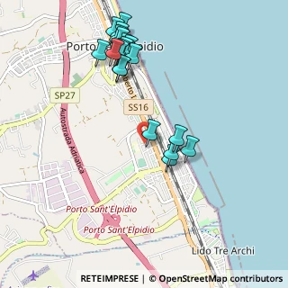 Mappa Via Cuneo, 63821 Porto Sant'Elpidio FM, Italia (1.115)