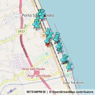 Mappa Via Solferino, 63821 Porto Sant'Elpidio FM, Italia (0.8925)