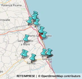 Mappa Via Solferino, 63821 Porto Sant'Elpidio FM, Italia (6.91)