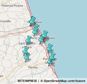 Mappa Via Solferino, 63821 Porto Sant'Elpidio FM, Italia (6.11833)