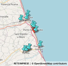 Mappa Via Cuneo, 63821 Porto Sant'Elpidio FM, Italia (6.78727)