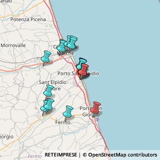 Mappa Via Cuneo, 63821 Porto Sant'Elpidio FM, Italia (5.73059)