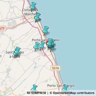 Mappa Via Solferino, 63821 Porto Sant'Elpidio FM, Italia (4.05643)